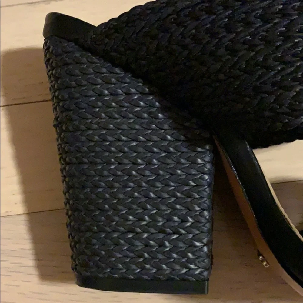 SCHUTZ Black Woven Heels - Picture 6 of 7